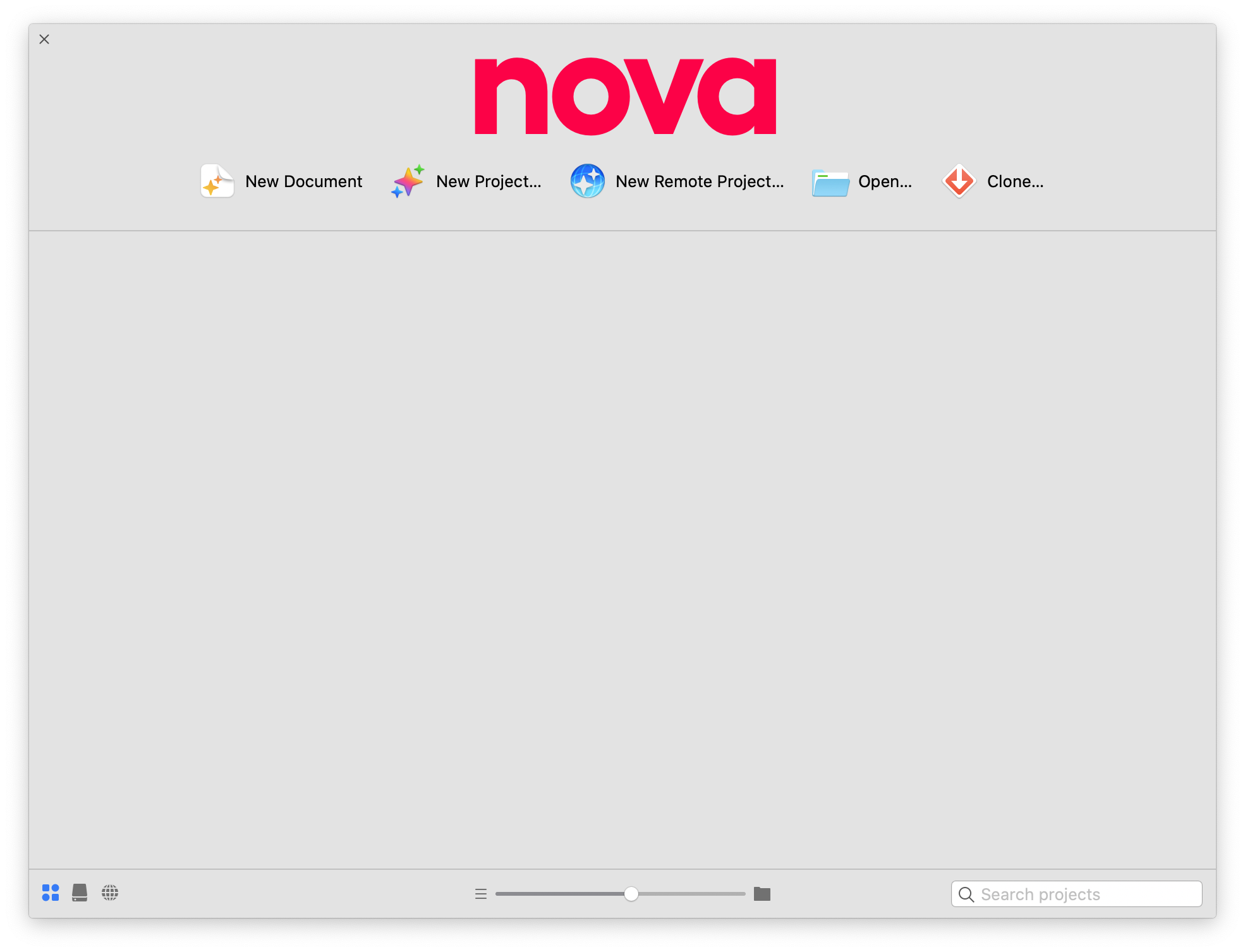 The Nova Launcher without Projects