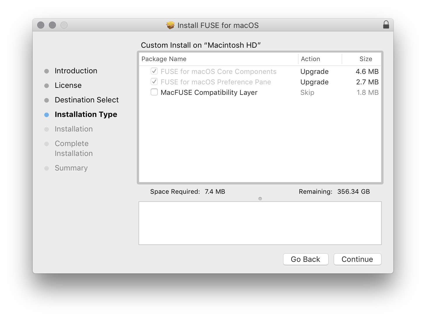 Installing FUSE for macOS